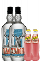 4 Bottiglie Tequila Blanco Cazadores 70cl + OMAGGIO 1 Cassa Schweppes Pompelmo Rosa 18cl