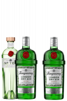 3 Gin Tanqueray No.Ten 70cl + 2 Gin Tanqueray 1Litro + OMAGGIO 1 Gin Tanqueray 1Litro