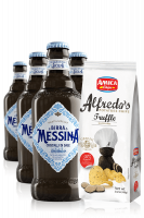 Birra Messina Cristalli Di Sale Da 24 x 33cl + Amica Chips Tartufo Alfredo's 3 x 100gr