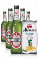 Beck's da 24 x 33cl + Amica Chips Rosmarino Alfredo's 3 x 130gr