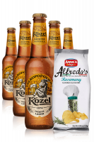 Kozel Premium Lager da 24 x 33cl + Amica Chips Rosmarino Alfredo’s 3 x 130 gr