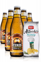 Ceres Strong Ale da 24 x 33cl + Amica Chips Rosmarino Alfredo's 3 x 130gr