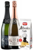 Trentodoc Giulio Bernabei Brut Bernabei + Rosé + Amica Chips Tartufo Alfredo's 3 x 100gr