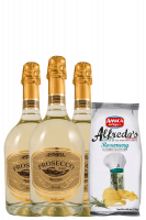 3 Prosecco DOC Treviso Butterfly 2024 Astoria + Amica Chips Rosmarino Alfredo's 3 x 130gr