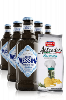 Birra Messina Cristalli Di Sale Da 24 x 33cl + Amica Chips Rosmarino Alfredo's 3 x 130gr
