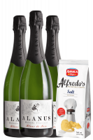 3 Metodo Classico Alanus Brut Blanc De Noir + Amica Chips Sale Marino Alfredo's 3 x 150gr