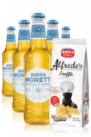 Birra Moretti Filtrata A Freddo da 24 x 33cl + Amica Chips Tartufo Alfredo's 3 x 100gr