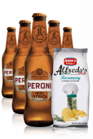 Peroni Non Filtrata da 24 x 33cl + Amica Chips Rosmarino Alfredo’s 3 x 130 gr