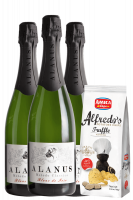 3 Metodo Classico Alanus Brut Blanc De Noir + Amica Chips Tartufo Alfredo's 3 x 100gr