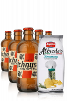 Ichnusa Non Filtrata da 24 x 33cl + Amica Chips Rosmarino Alfredo's 3 x 130gr