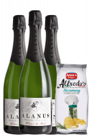 3 Metodo Classico Alanus Brut Blanc De Noir + Amica Chips Rosmarino Alfredo's 3 x 130gr