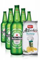 Heineken da 24 x 33cl + Amica Chips Rosmarino Alfredo's 3 x 130gr