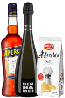 Aperitivo Aperol 1Litro + Prosecco DOC 2022 Bernabei + Amica Chips Sale Marino Alfredo's 3 x 150gr