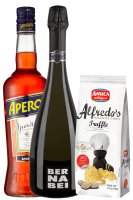 Aperitivo Aperol 1Litro + Prosecco DOC 2022 Bernabei + Amica Chips Tartufo Alfredo's 3 x 100gr