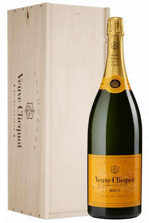 Jéroboam Champagne Veuve Clicquot Brut Yellow Label (Cassetta in Legno)