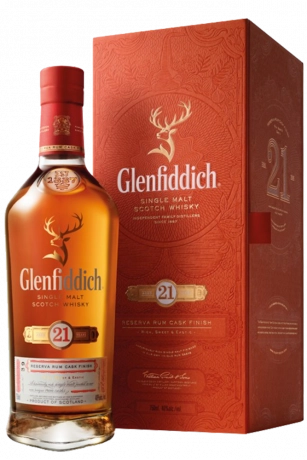 Glenfiddich Single Malt Scotch Whisky 21 Years Old 70cl (Astucciato)
