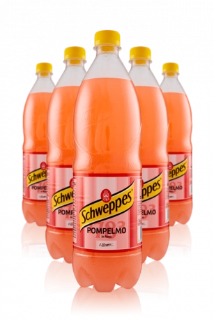 Schweppes Pompelmo In Rosa Cassa da 6 bottiglie x 1Litro
