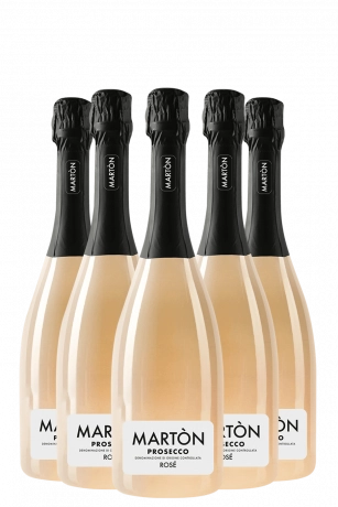 6 Bottiglie Prosecco DOC Rosé Brut 2025 Martòn