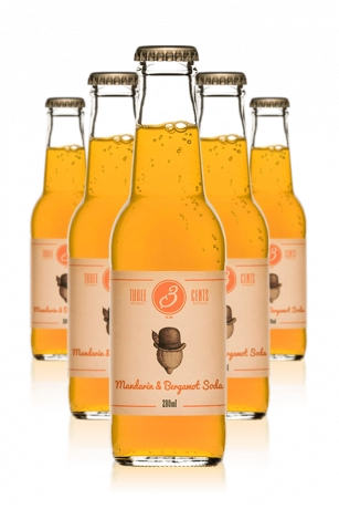 Three Cents Mandarin & Bergamot Soda Cassa da 24 bottiglie x 20cl