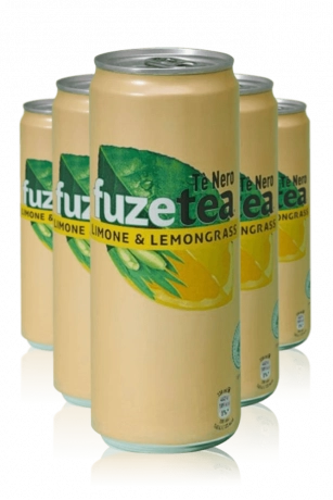 Thè Fuzetea Limone & Lemongrass Cassa da 24 Lattine x 33cl 