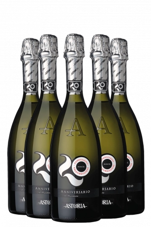 6 Bottiglie Valdobbiadene Prosecco DOCG Anniversario 2025 Astoria