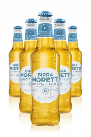 Birra Moretti Filtrata A Freddo Cassa da 24 bottiglie x 33cl