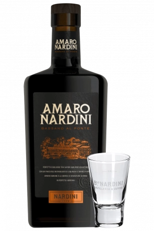 Amaro Nardini 70cl + OMAGGIO 2 bicchieri shot Nardini