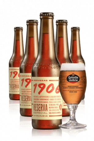 Estrella Galicia 1906 Riserva Speciale Cassa da 24 bottiglie x 33cl + OMAGGIO 6 bicchieri Estrella Galicia
