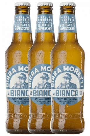 Birra Moretti La Bianca da 3 Bottiglie x 33cl